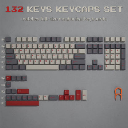 168-Key Double Shot PBT Keycap Set for Cherry MX and Gateron Switches - Custom WOB Cherry Profile Gaming Keyboard Keycaps