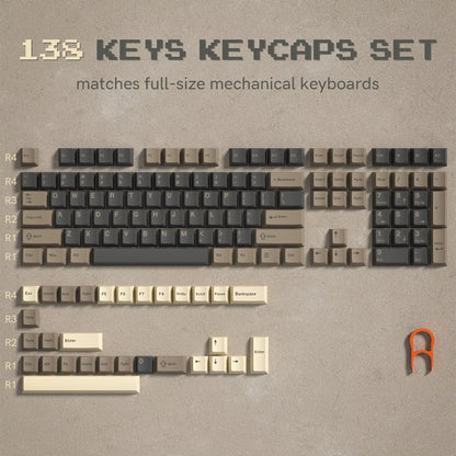 168-Key Double Shot PBT Keycap Set for Cherry MX and Gateron Switches - Custom WOB Cherry Profile Gaming Keyboard Keycaps