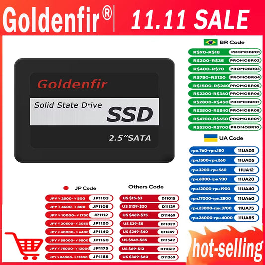 2.5 Inch Solid State Drive Hard Disk Drive 2TB 1TB 960GB 512GB 256GB 128GB 480GB 120GB 360GB Internal Hard Drives