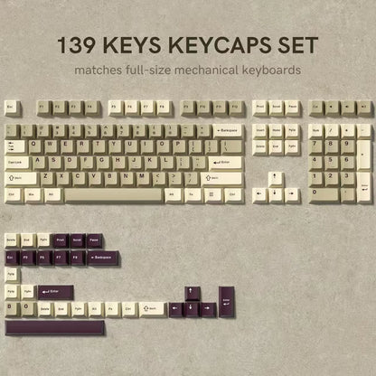 168-Key Double Shot PBT Keycap Set for Cherry MX and Gateron Switches - Custom WOB Cherry Profile Gaming Keyboard Keycaps