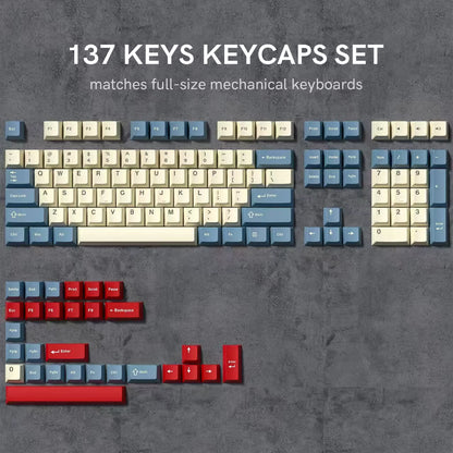 168-Key Double Shot PBT Keycap Set for Cherry MX and Gateron Switches - Custom WOB Cherry Profile Gaming Keyboard Keycaps