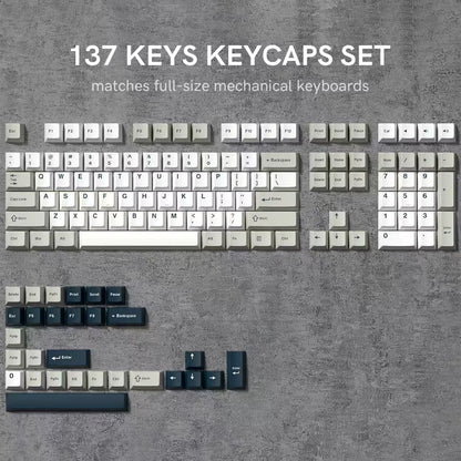 168-Key Double Shot PBT Keycap Set for Cherry MX and Gateron Switches - Custom WOB Cherry Profile Gaming Keyboard Keycaps