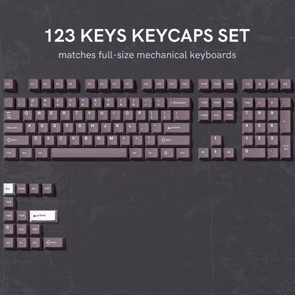 168-Key Double Shot PBT Keycap Set for Cherry MX and Gateron Switches - Custom WOB Cherry Profile Gaming Keyboard Keycaps
