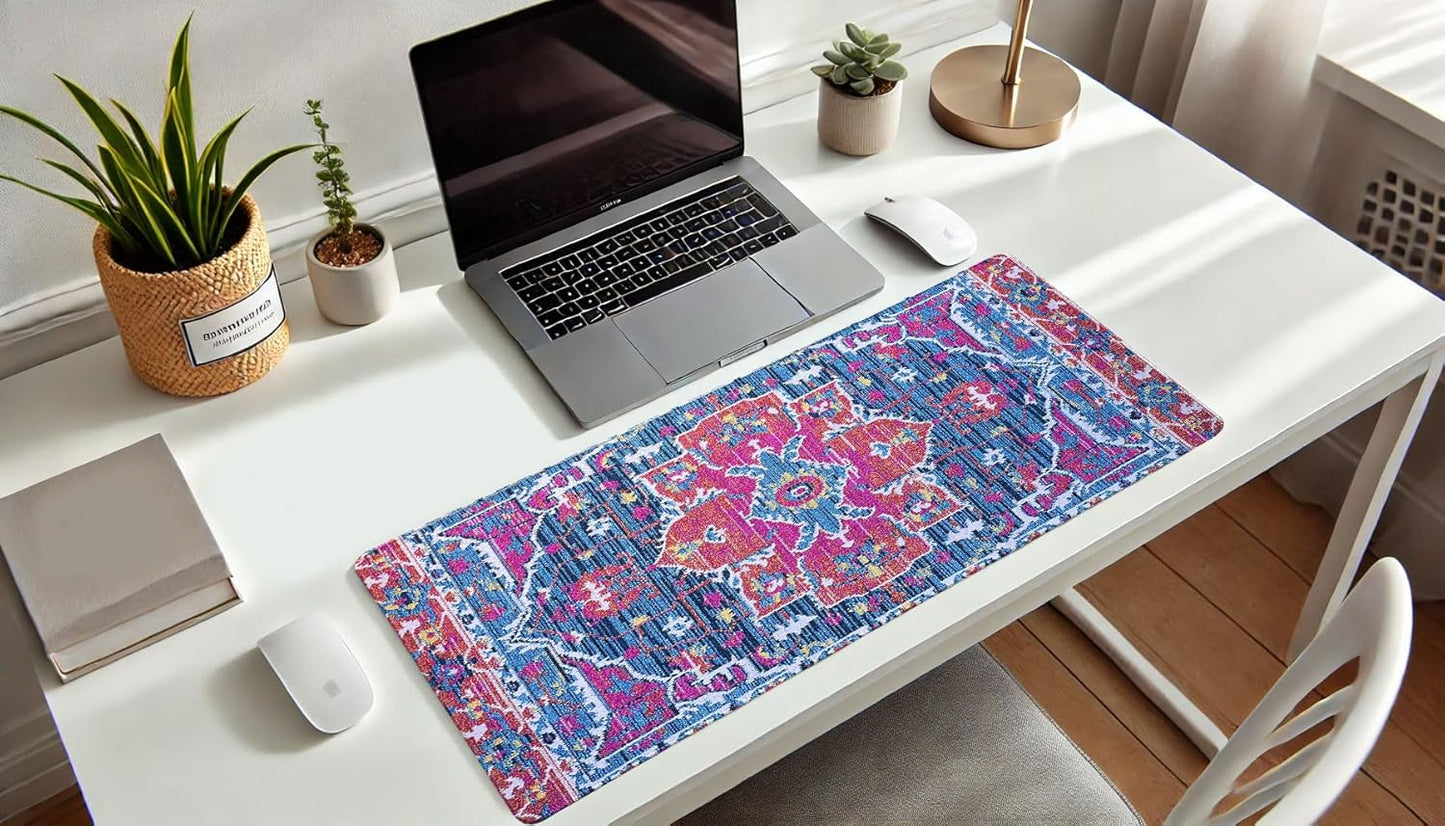 Schreibtischunterlagenschutz, Groß, 78.7 X 38.1 Cm, Niedliches Schreibtisch-Dekor, Laptop-Matte, Schreibtisch-Schreibunterlage, Büro-Mauspad, Heimbüro-Zubehör, Mauspad (Paisley Dreams)