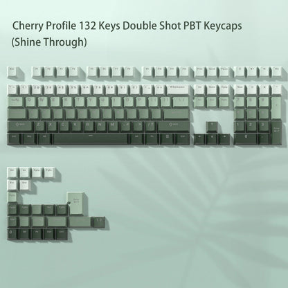 168-Key Double Shot PBT Keycap Set for Cherry MX and Gateron Switches - Custom WOB Cherry Profile Gaming Keyboard Keycaps