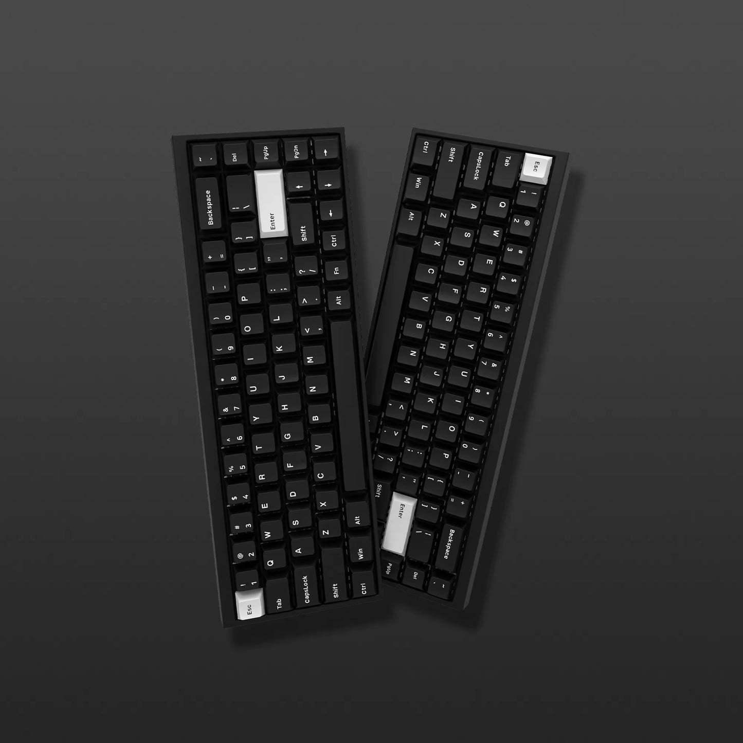 168-Key Double Shot PBT Keycap Set for Cherry MX and Gateron Switches - Custom WOB Cherry Profile Gaming Keyboard Keycaps