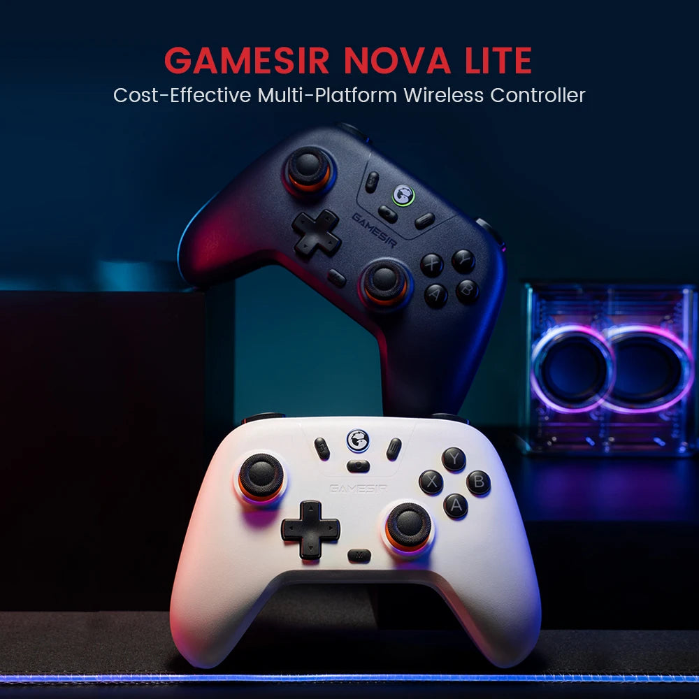 Gamesir Nova Lite Wireless Gamepad Controller - Bluetooth, Dongle, and Wired Compatibility for Switch, Android, iOS, PC, and Steam Games